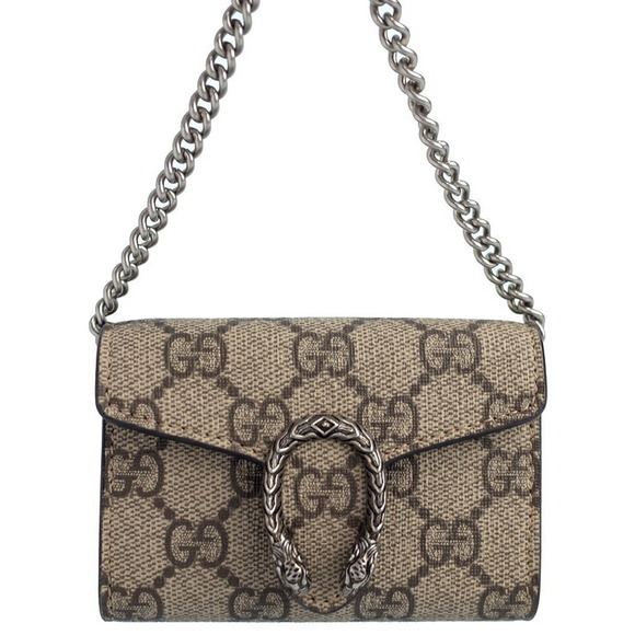 Gucci Dionysus GG Supreme Chain Coin Purse - Picture 1 of 5